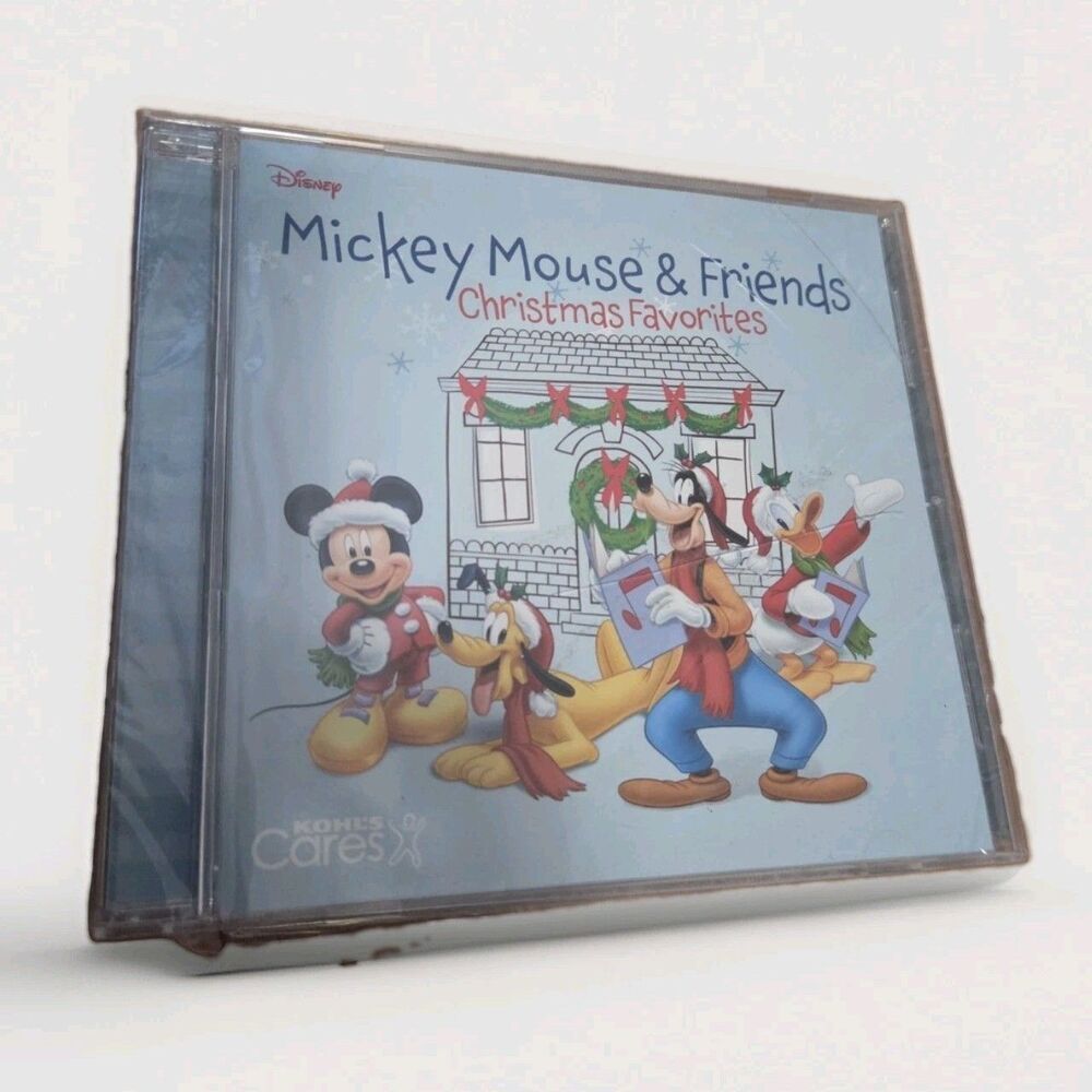 Disney Mickey Mouse & Friends Christmas Fav CD Kohl's Cares Sealed Case Crack